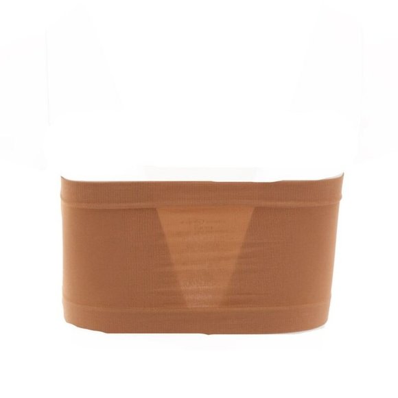 NWT RHONDA SHEAR 2 PIECE UNDERWIRE BANDEAU BRA'S W/REMOVABLE PADS BLACK/CARAMEL - Picture 4 of 11